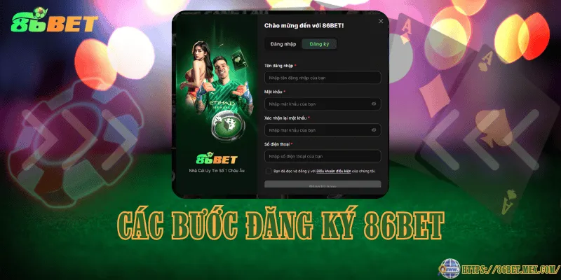 86BET ⭐️ Link Trang Chủ 86BET.COM Chính Thức ✔️ Đăng Ký +86K Đăng ký 86BET nhanh, thao tác đơn giản, kích hoạt tài khoản dễ