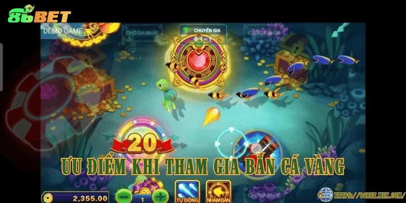 Ưu điểm khi tham gia bắn cá vàng